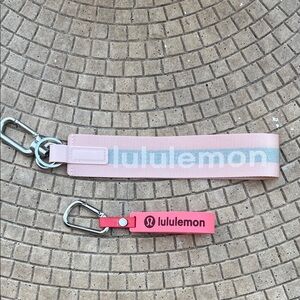 Authentic Lululemon Pink Keychain Set